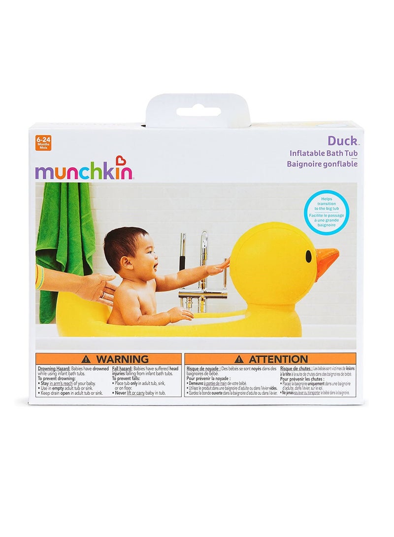 White Hot Inflatable Duck Tub 6 to 24 Months