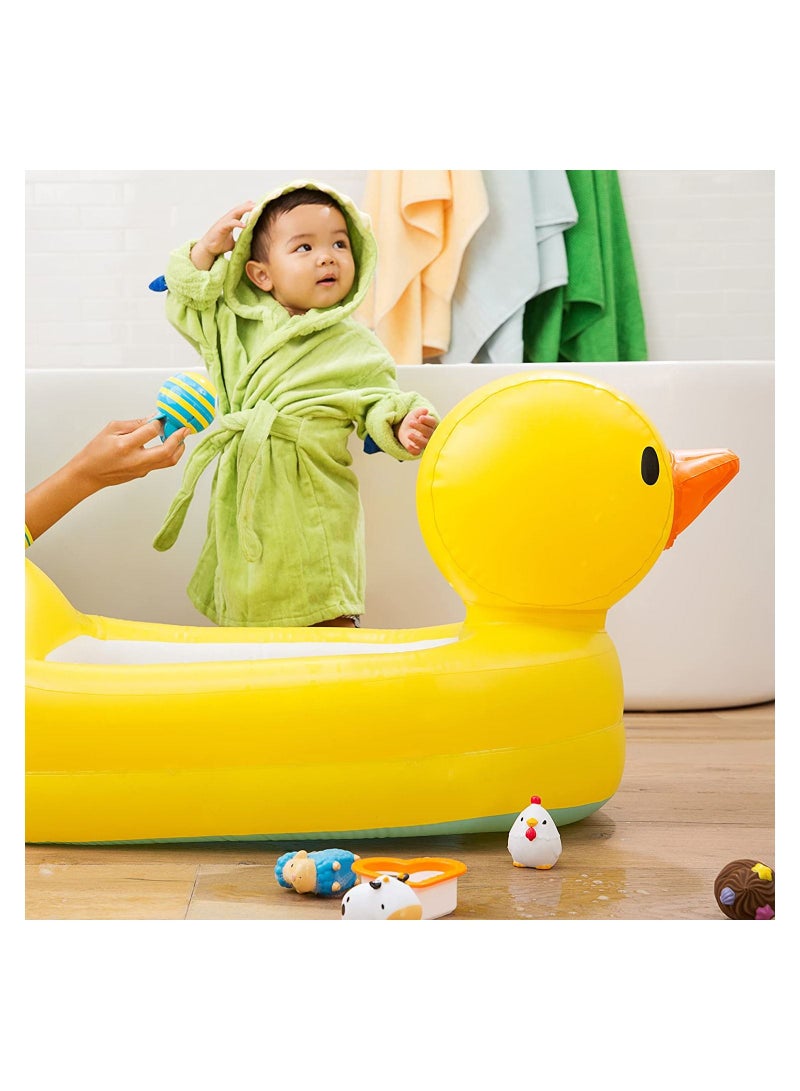 White Hot Inflatable Duck Tub 6 to 24 Months