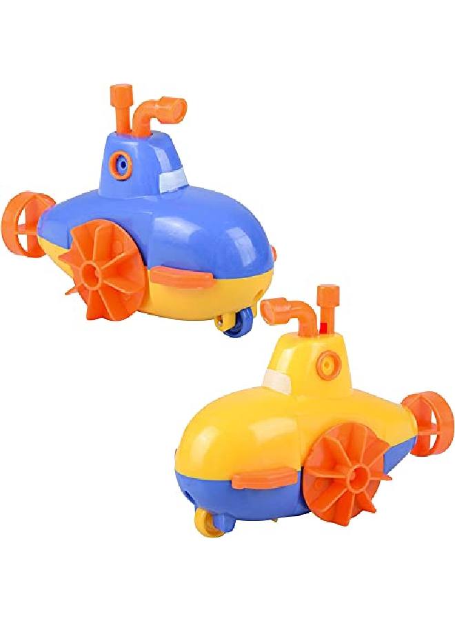 Wind Up Submarine Toys For Kids Set Of 2 Water Swimming Toy Submarines Fun Bathtub Toys For Kids Underwater Party Favors For Boys And Girls Goodie Bag Fillers
