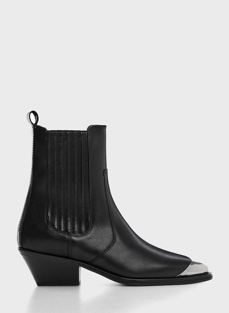 Metal Ankle Boots