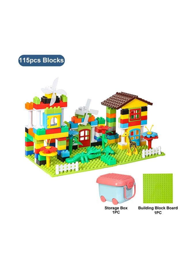 115pcs Windmill Farm Theme Building Block DIY Toys For Kid Toy