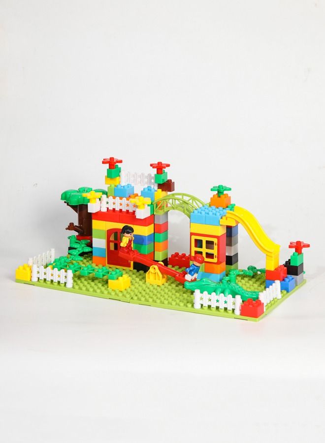 Plastic Building Blocks Stacking Montessori Toys 101pcs Dream House Theme