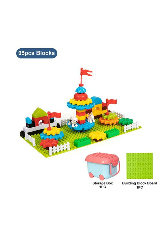 95pcs Assemble Toys Educational Animal Swivel Block Building Set For Kids