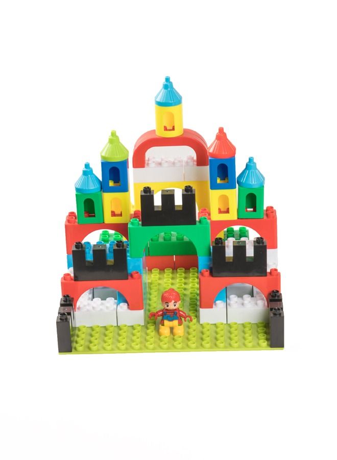 Environmentally Plastic Friendly Towers Theme Building Blocks Toddlers 108 Pieces For Kids