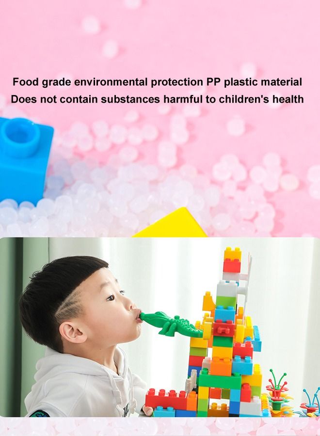 Environmentally Plastic Friendly Towers Theme Building Blocks Toddlers 108 Pieces For Kids