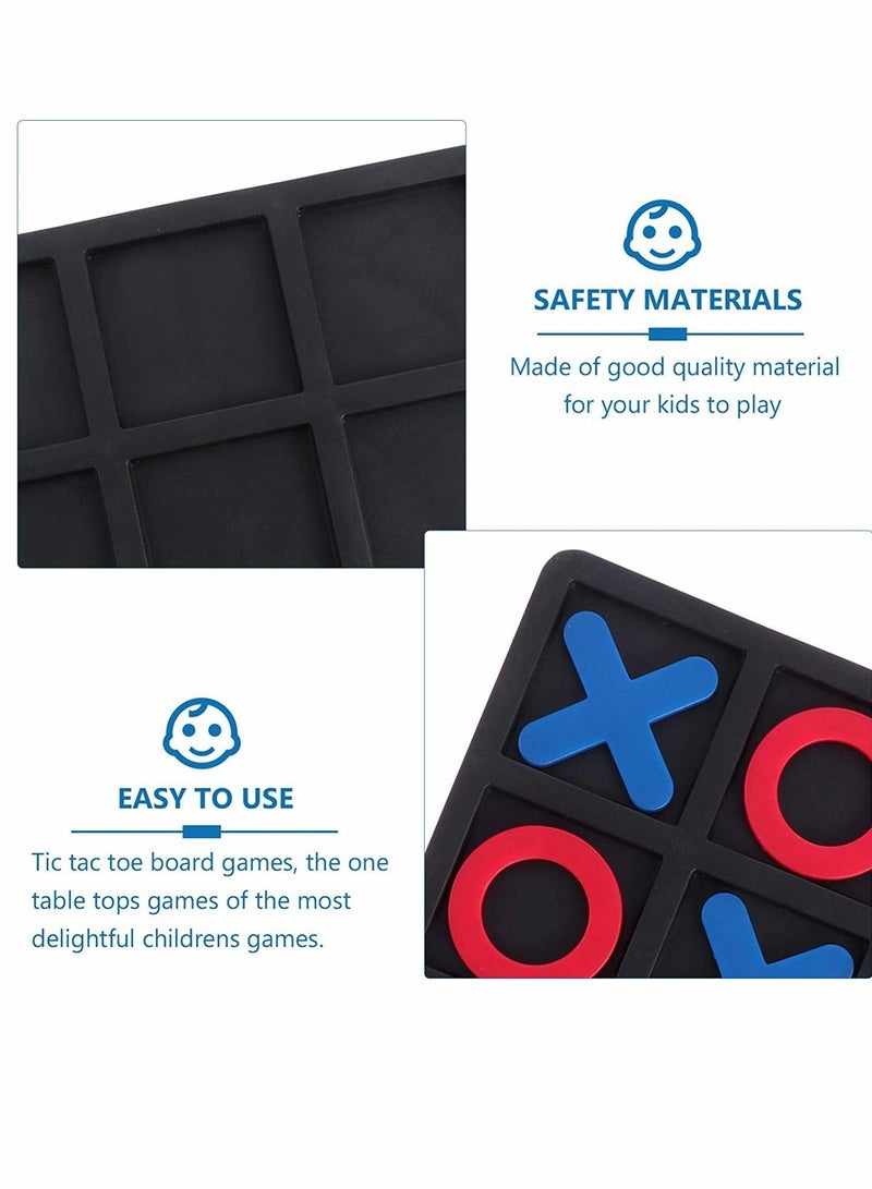 Board Games, Tic Tac Toe Game Board, Strategy Family Games Night, Classic Tactile Puzzle, 2 Boxes