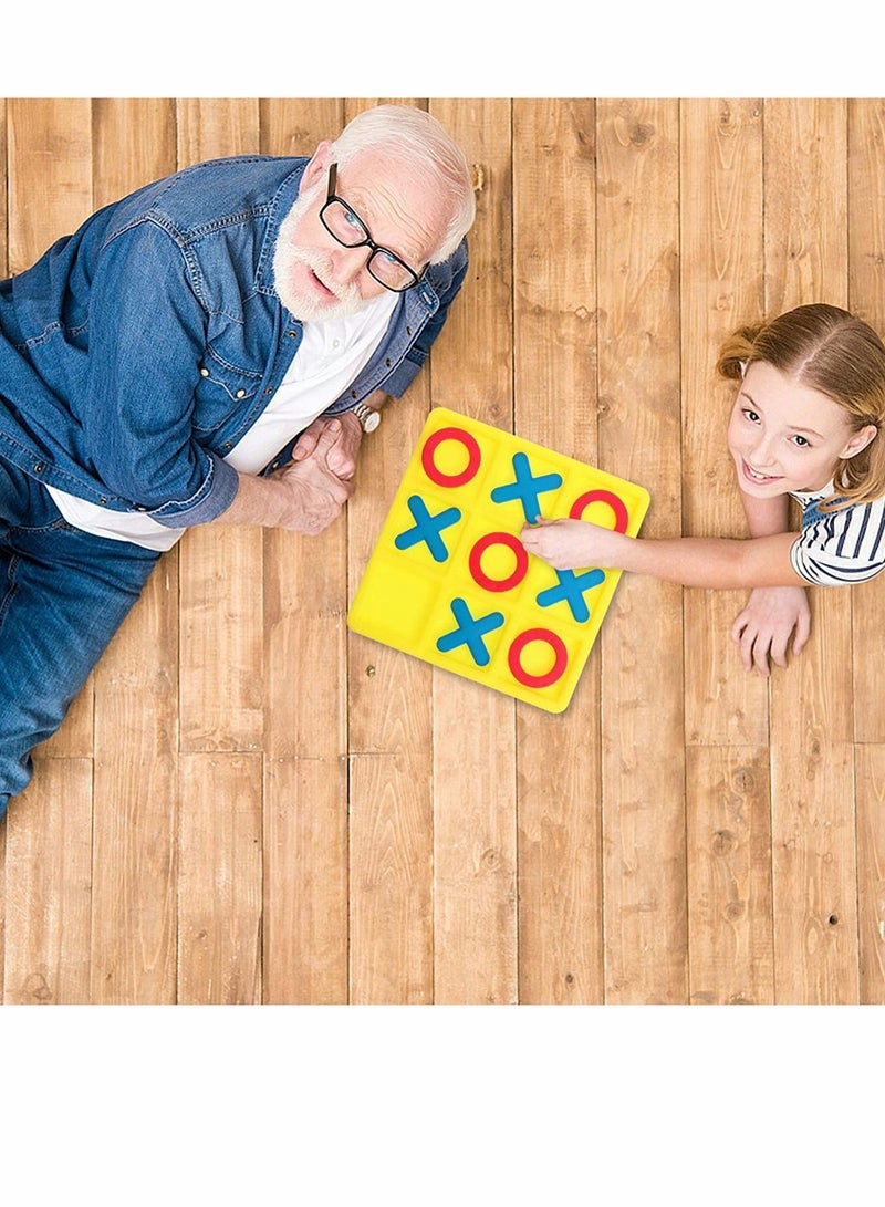 Board Games, Tic Tac Toe Game Board, Strategy Family Games Night, Classic Tactile Puzzle, 2 Boxes