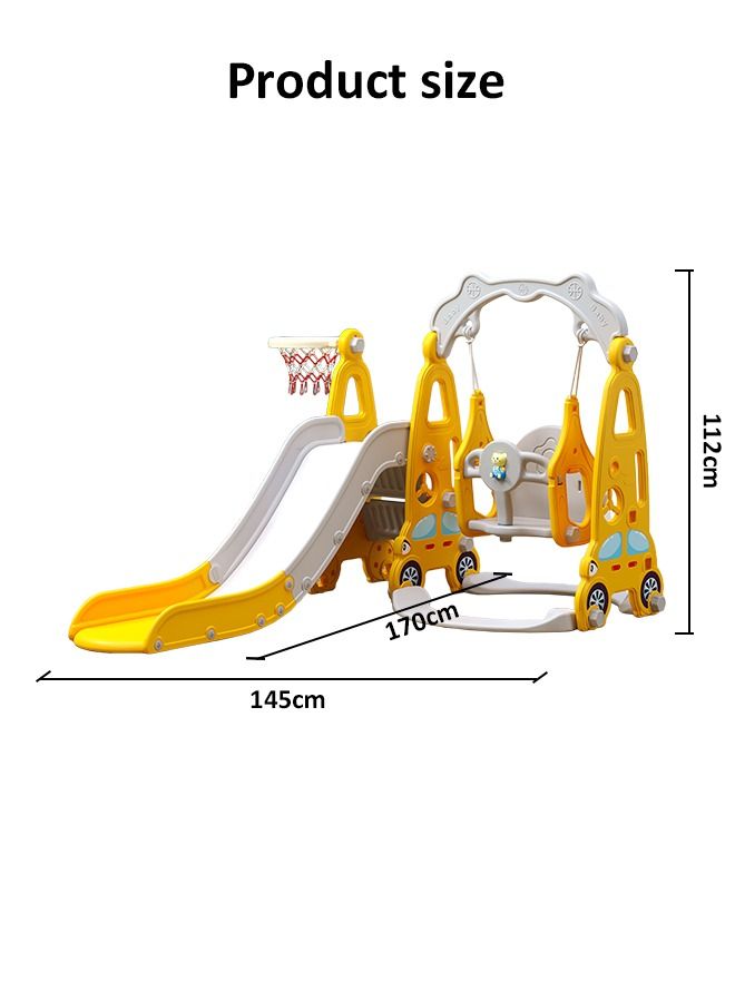 3 In 1 Plastic Kids Slide Toddler Plastic Indoor Swing Set
