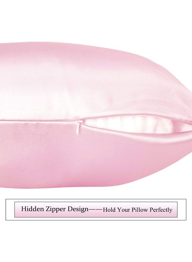 100% Pure Mulberry Queen Pillowcase Silk Pink 76x51cm