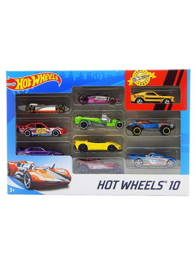 Basic Cars 10 Hot Wheels Car in 1 Pack ‎38.99x27.99x19cm