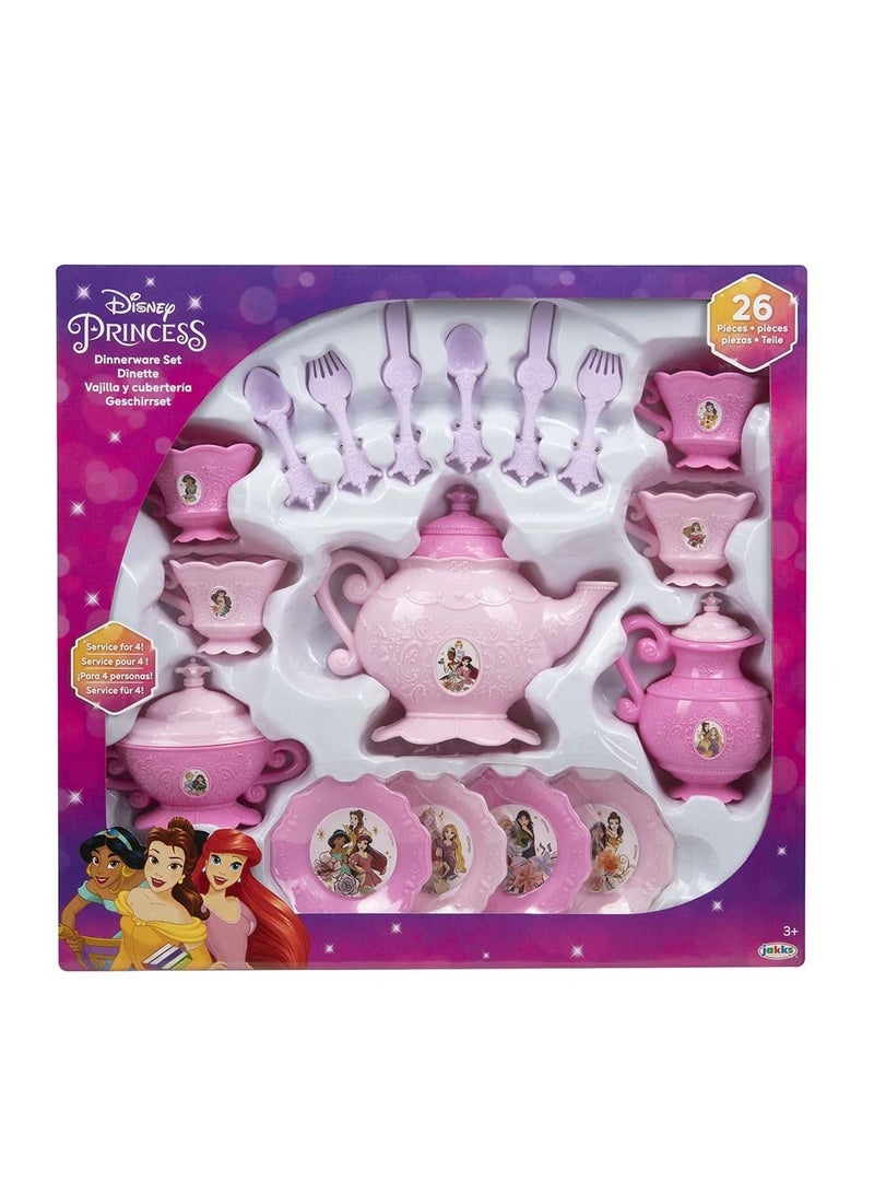 Disney Princess Dinnerware Tea Set 26 Pieces