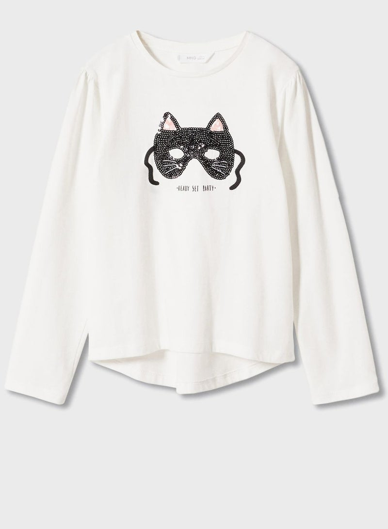 Infant Sequin Mask T-Shirt