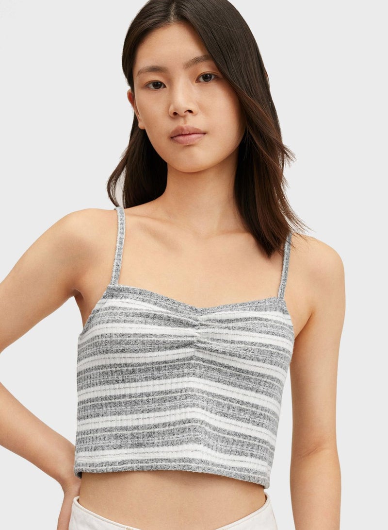 Kids Striped Cropped Top