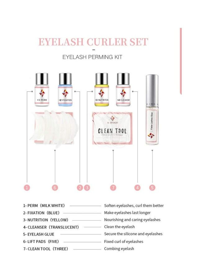 Eyelash Perming Kit Multicolour