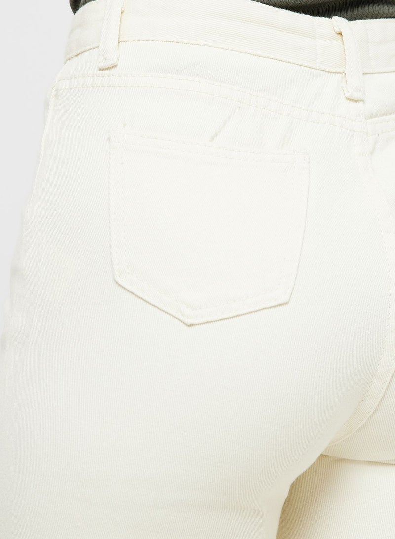 High Waist Straight Fit Jeans