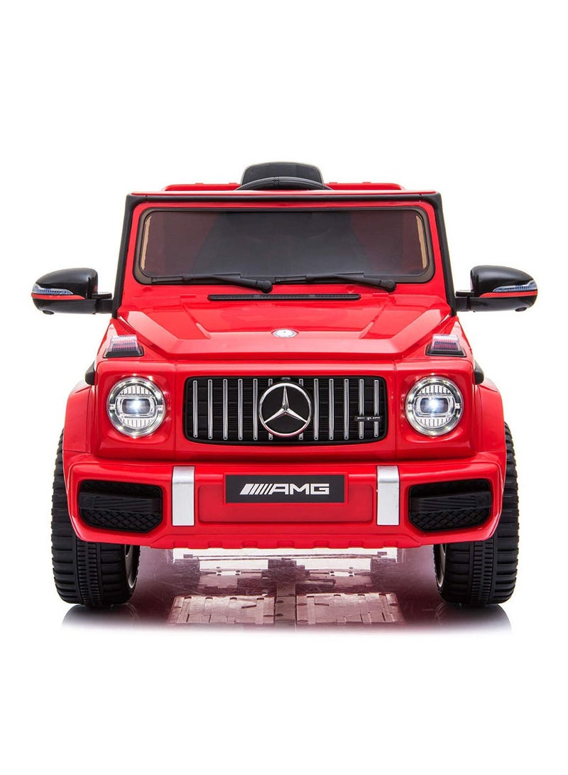 Mercedes Benz Amg G63, Licensed Electric Car, 12V Ride On Car With Remote Control For Kids - Red