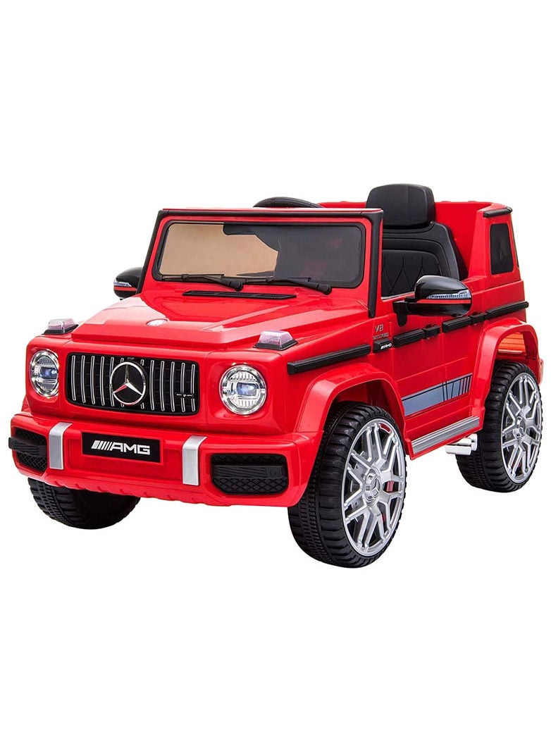 Mercedes Benz Amg G63, Licensed Electric Car, 12V Ride On Car With Remote Control For Kids - Red