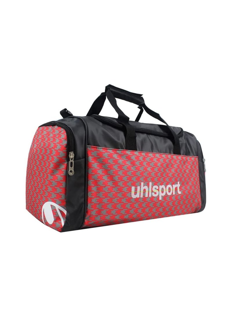 uhlsport Sports Handbags Easy for Carrying Shoulder Pads Two Zippered Pockets On Side U-Shaped Opening Big Main Compartment Waterproof