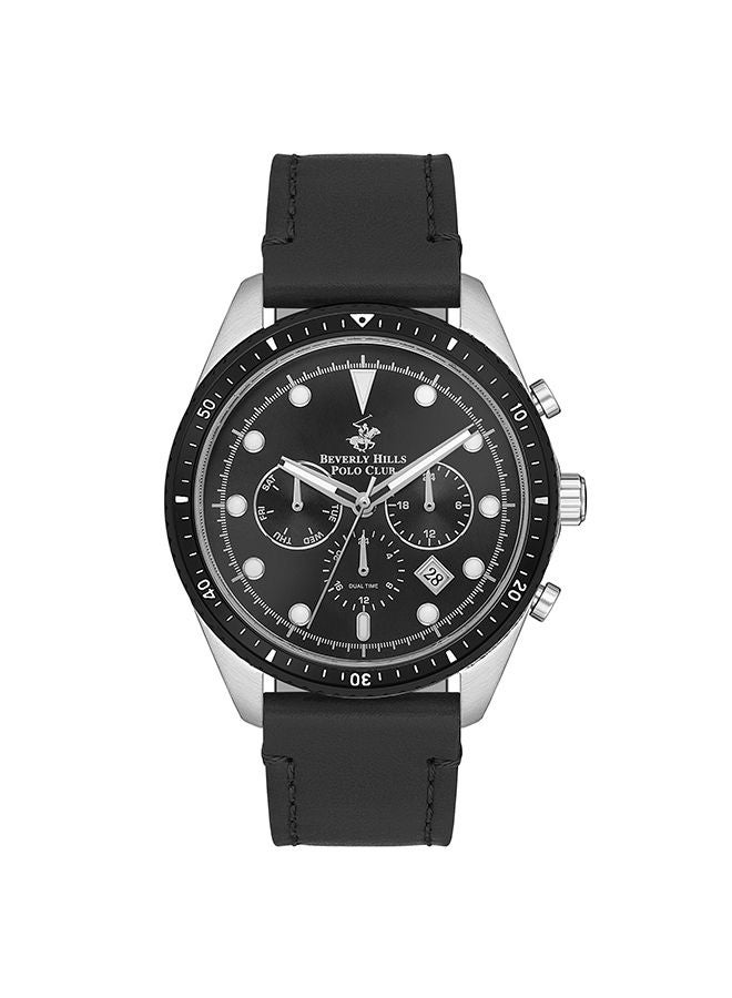 Men's Chronograph Round Shape Leather Wrist Watch BP3355X.351 - 44 mm