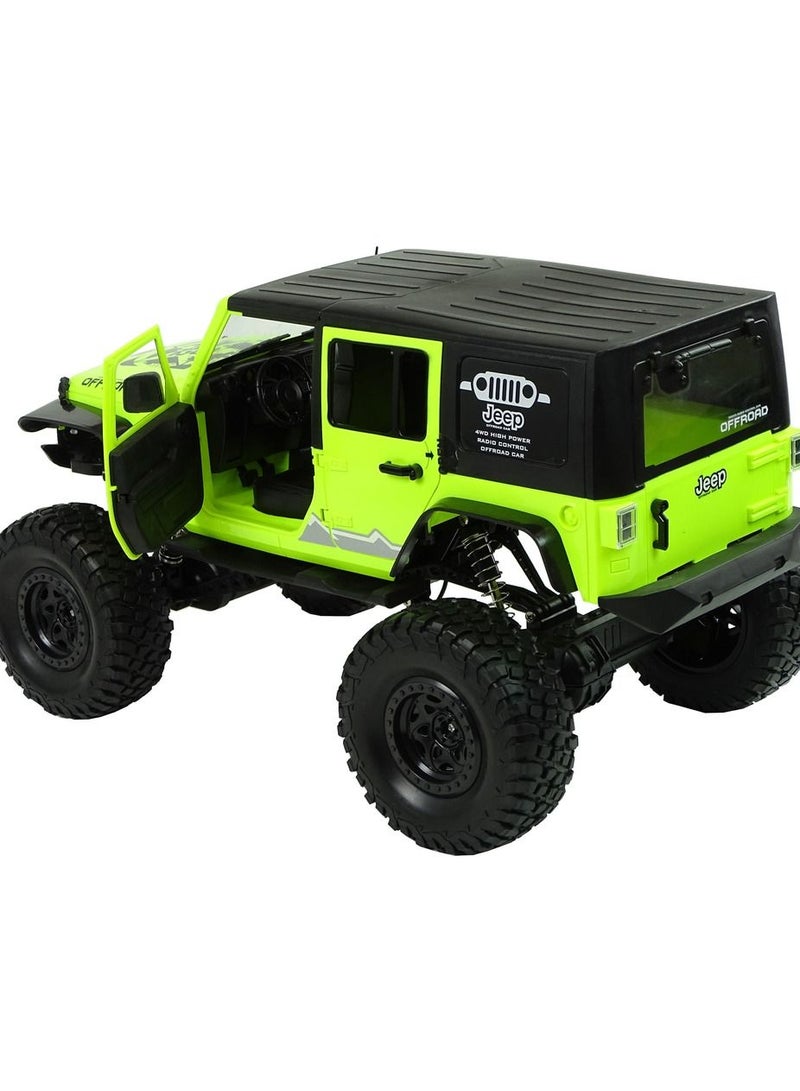 Large 1:8 R/C 4X4 RECHARGEABLE JEEP - Green