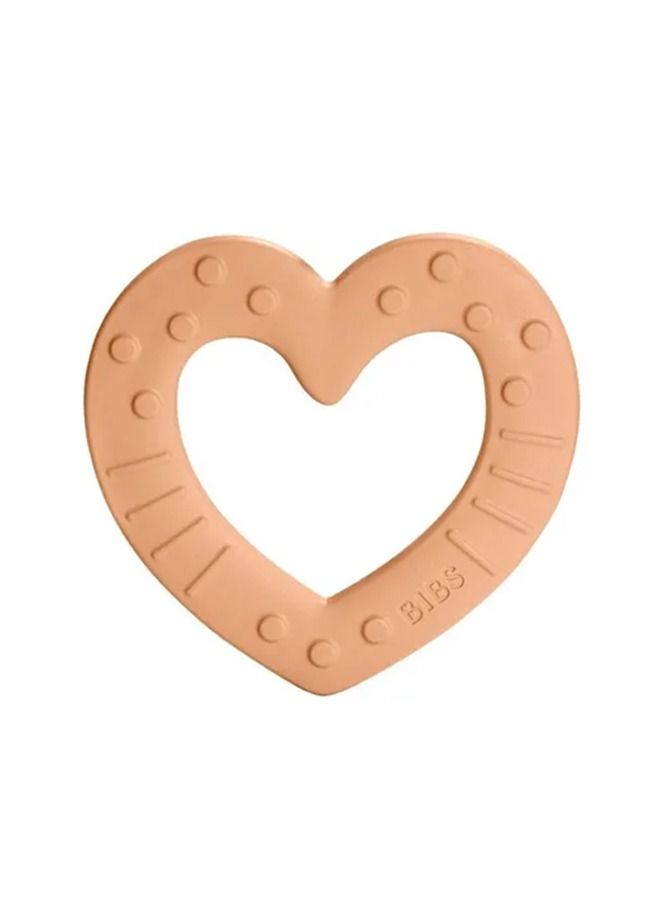 Baby Bitie Heart Teether Peach