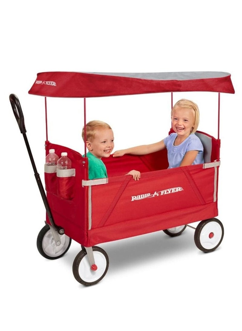 Radio Flyer 3 in 1 EZ Fold Wagon with Canopy