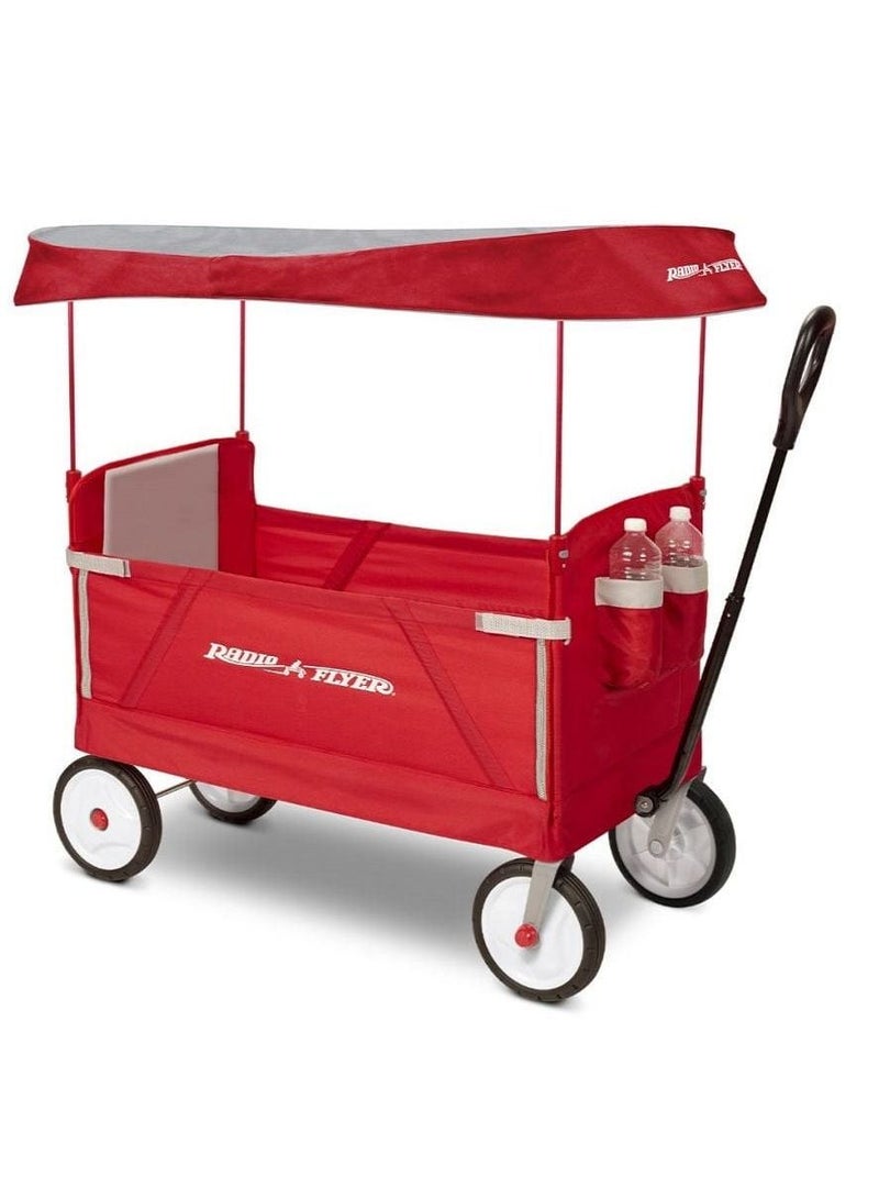 Radio Flyer 3 in 1 EZ Fold Wagon with Canopy