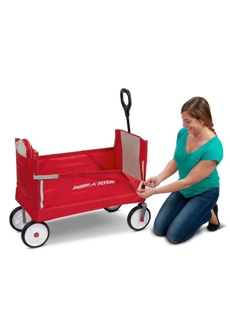 Radio Flyer 3 in 1 EZ Fold Wagon with Canopy