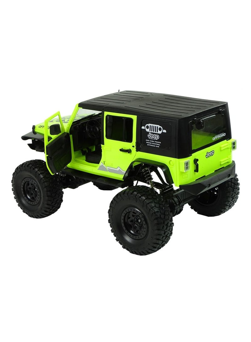 Large 1:8 R/C 4X4 RECHARGEABLE JEEP - Green