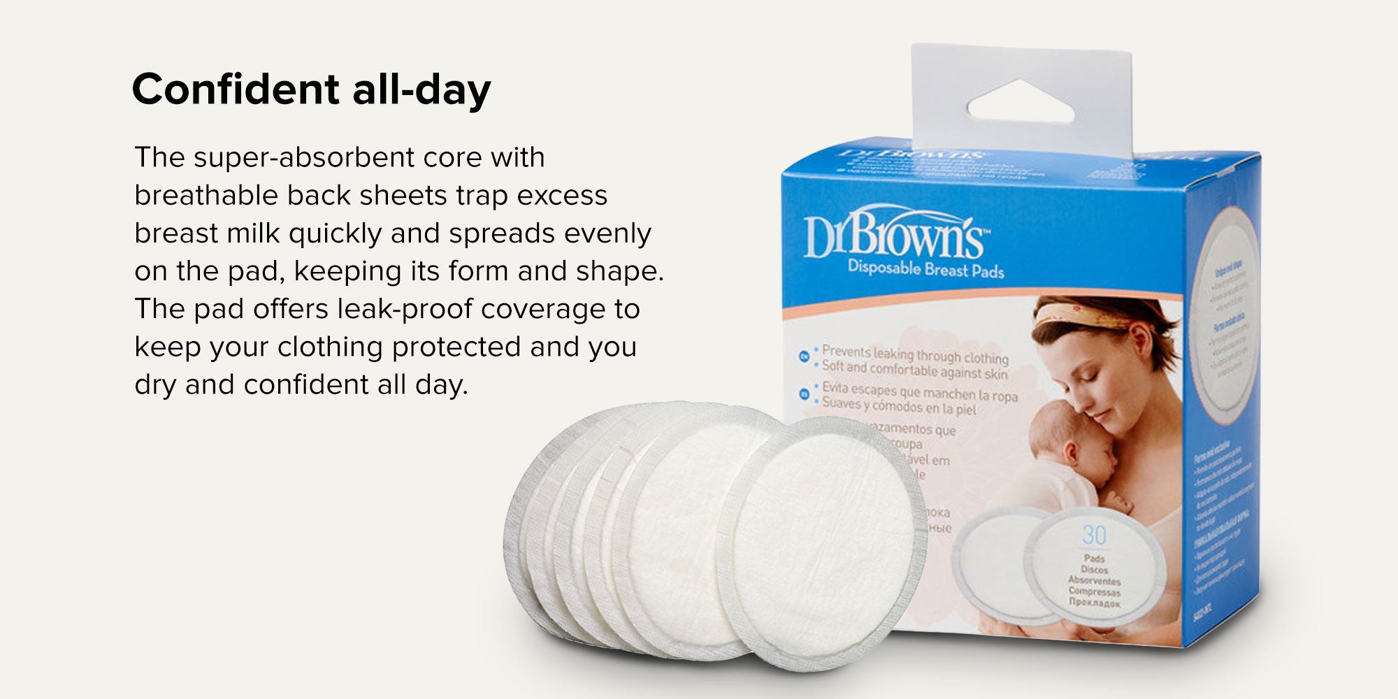 30-Piece Disposable Breast Pad Set