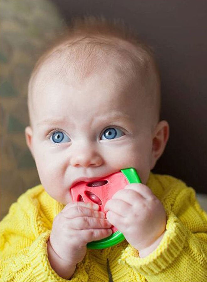 Soft Flexible Soothing Teether Watermelon, Coolees, Red/Green - TE220-P2