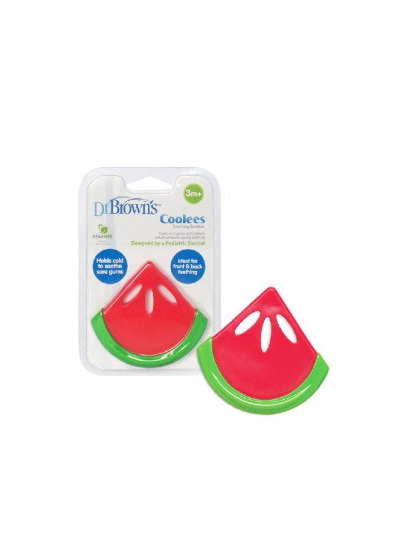 Soft Flexible Soothing Teether Watermelon, Coolees, Red/Green - TE220-P2