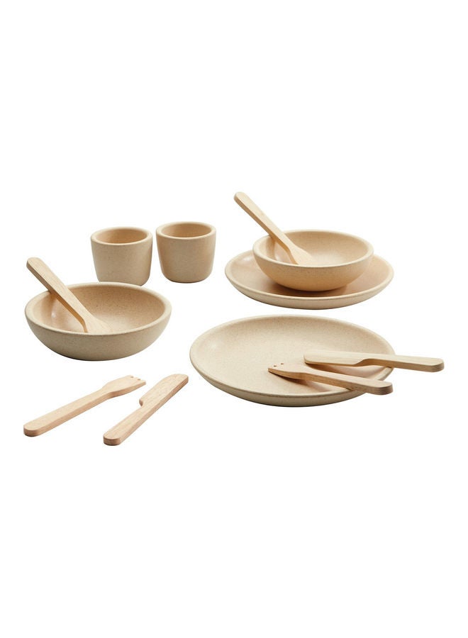 Wooden Tableware Set 16 x 16 x 18cm