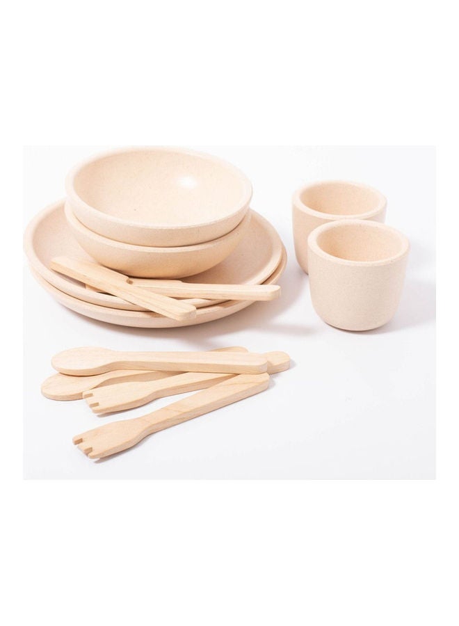 Wooden Tableware Set 16 x 16 x 18cm