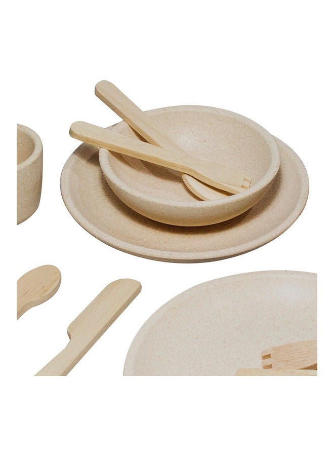 Wooden Tableware Set 16 x 16 x 18cm