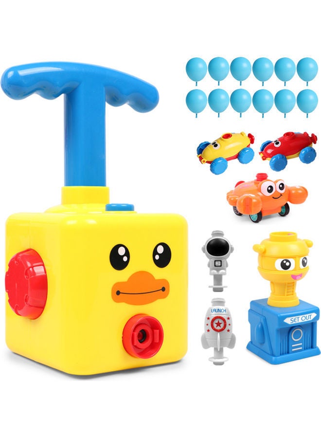 Air-Powered Vehicle Toy Yellow 22x16x0.5cm