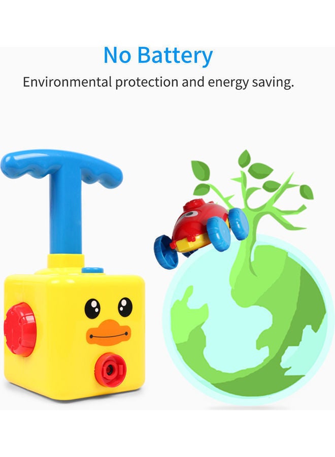 Air-Powered Vehicle Toy Yellow 22x16x0.5cm