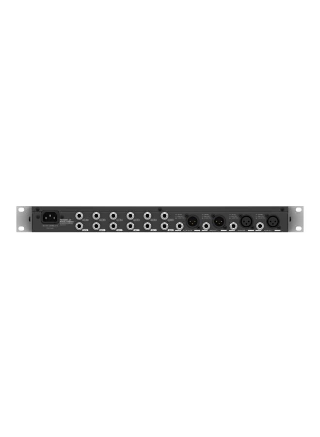 6-Channel High-Power Headphones Distribution Amplifier HA6000 Black/Silver