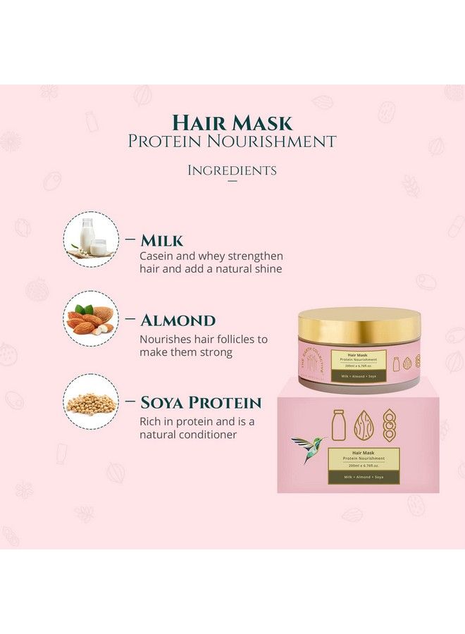 Protein Nourishment Hair Mask Improves Hair Texture Softens Hair Deepconditioning Maintains Colourtreated Hair (200 Ml)