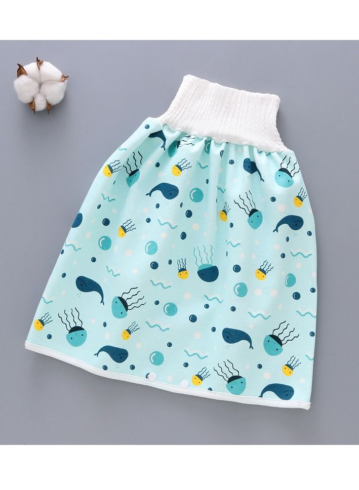 1Pcs Cotton Baby Skirt Waterproof Underwear For Pee Nappy Diaper Pants Potty Training