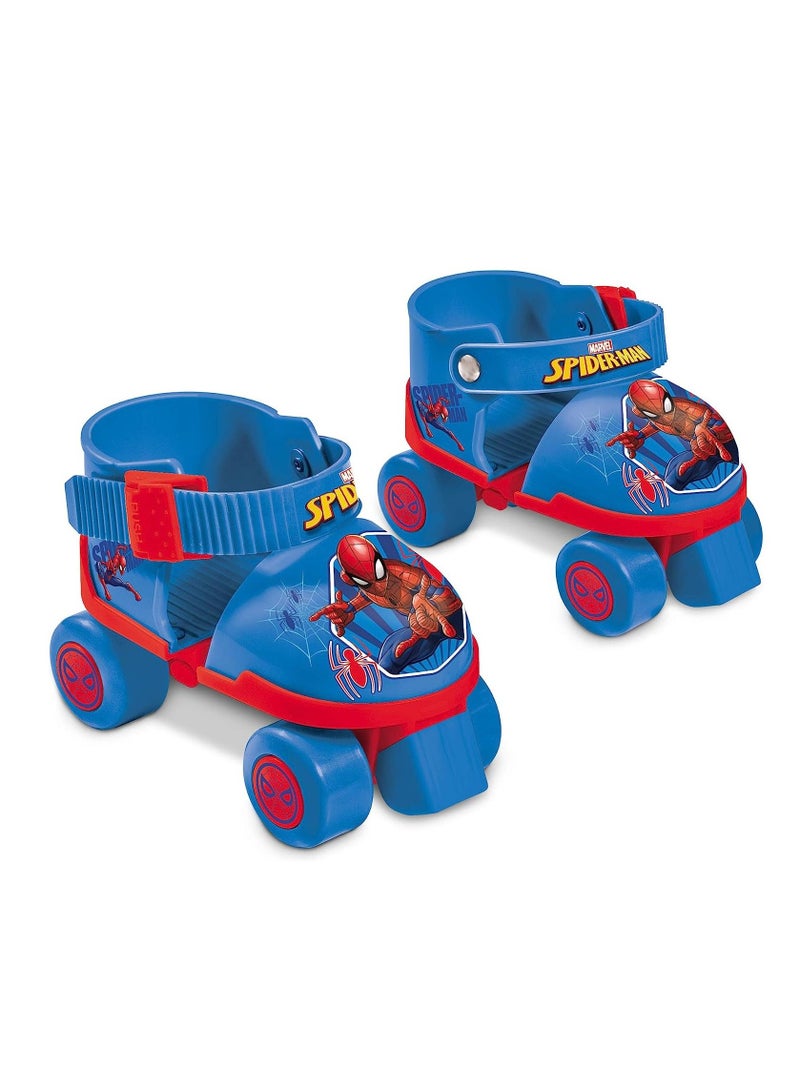 Spiderman 4 Wheels Roller Skates with Protection Set Size 22-29