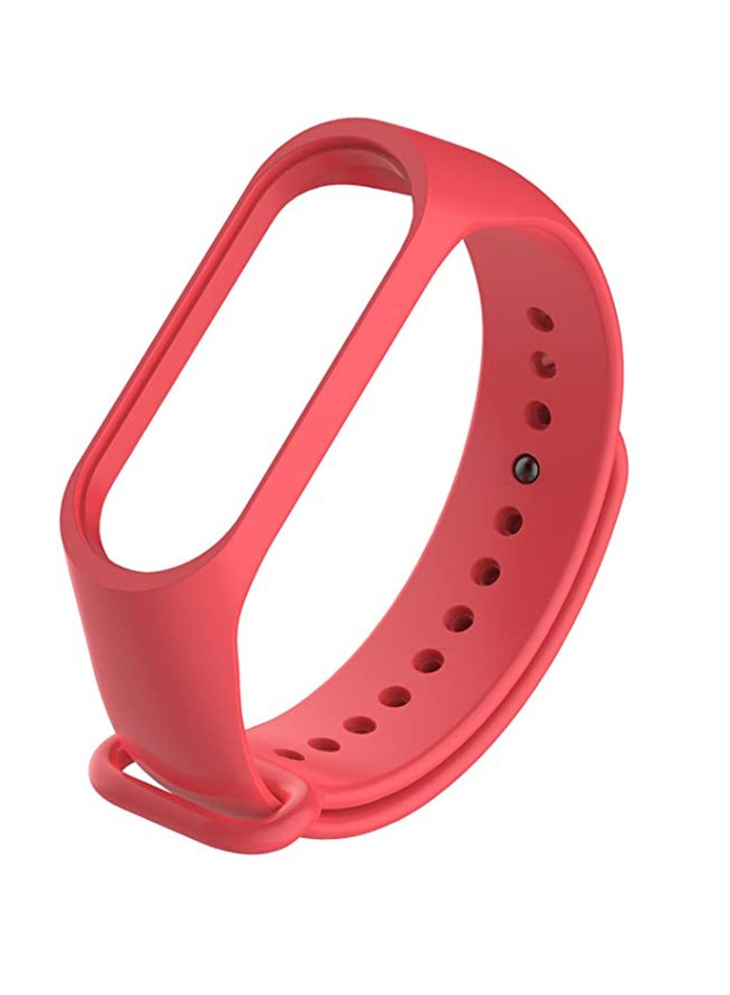 Waterproof Replacement Bands for Xiaomi Band 3, Adjustable Sports Wristbands Silicone Red Bracelets Watchband, Newest TPU Silicone, Gift Friends Families