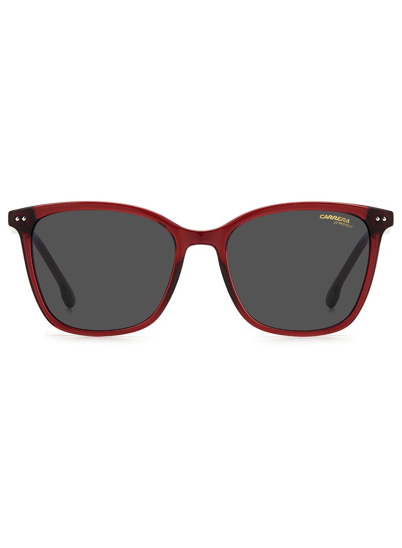 Kids Unisex Rectangular Sunglasses CARRERA 2036T/S BURGUNDY 53