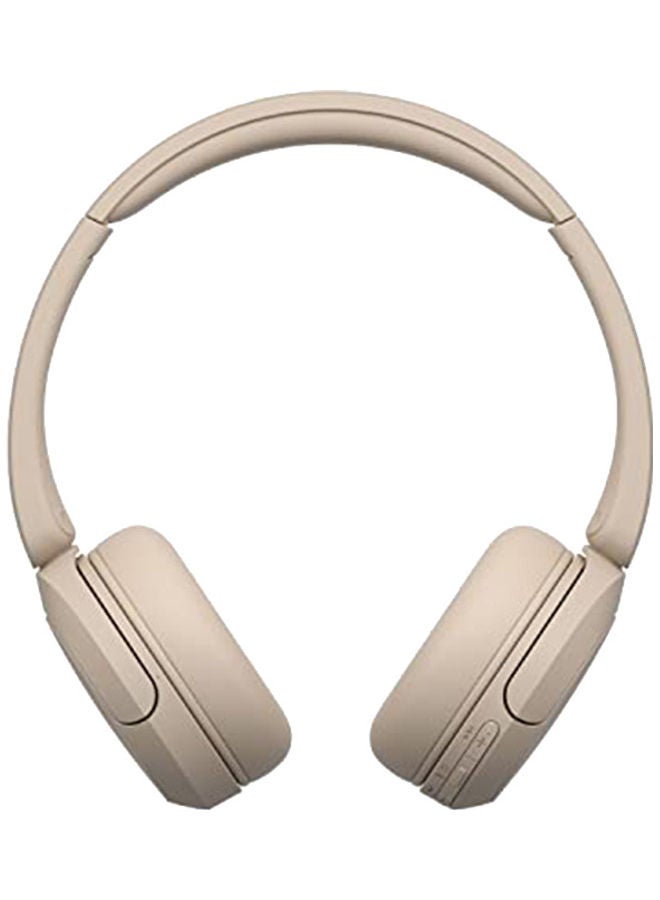 WH-CH520 Wireless Bluetooth On Ear With Mic For Phone Call Beige