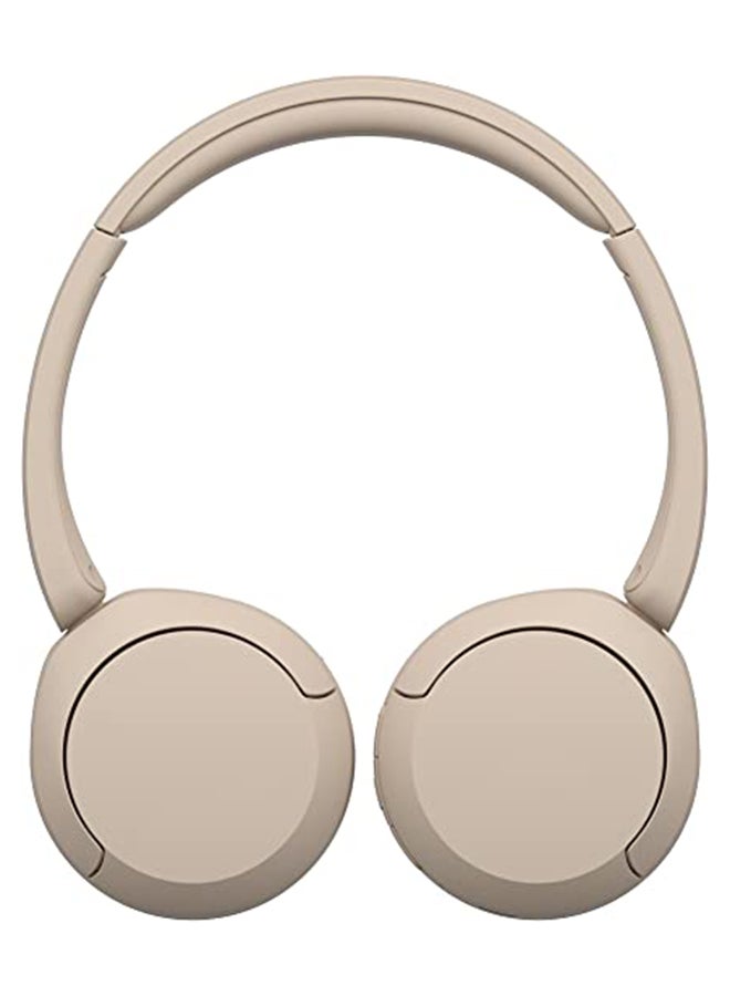 WH-CH520 Wireless Bluetooth On Ear With Mic For Phone Call Beige