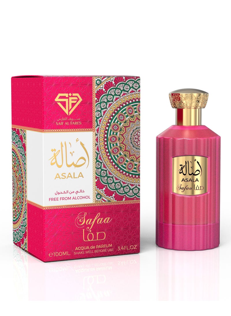 Asala Safaa Non Alcoholic Aqua Perfume Long Lasting Perfume For Man And Women 100ml Long Lasting Perfume For Men and Women