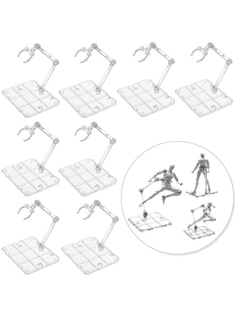 Action Figure Stand, Assembled Display Stand Base, Sturdy Transparent Doll Model Holder, Assembly for 6