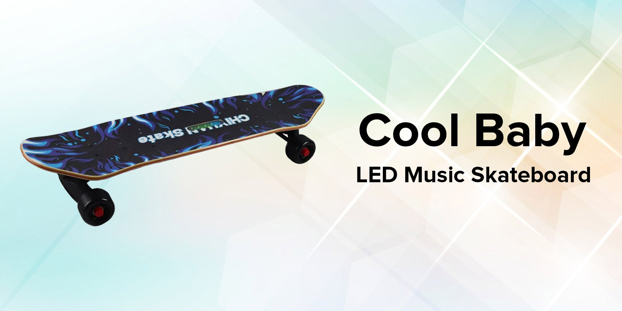 LED Music Skateboard