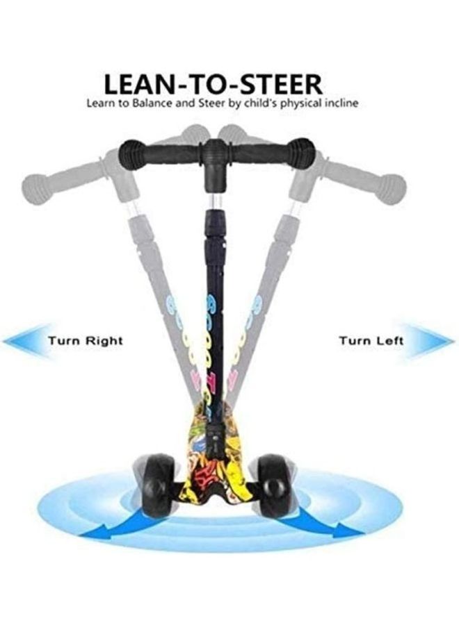 3-Wheeler Adjustable Kick Scooter 59.5x20x14.5cm