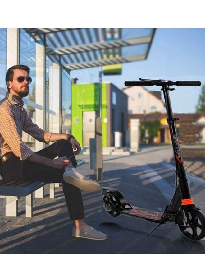 Kids Kick Scooter Black 80x55x34cm